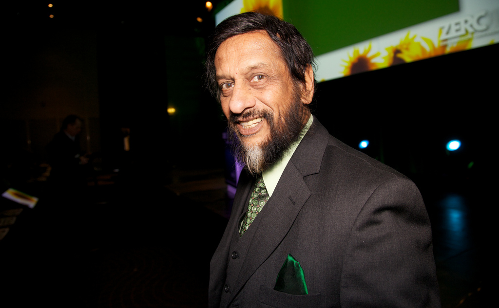 Dr. Rajendra Pachauri, Leder av FNs klimapanel (IPCC).ZERO- konferansen arrangeres av den norske miljøstiftelsen Zero Emission Resource Organization (ZERO).